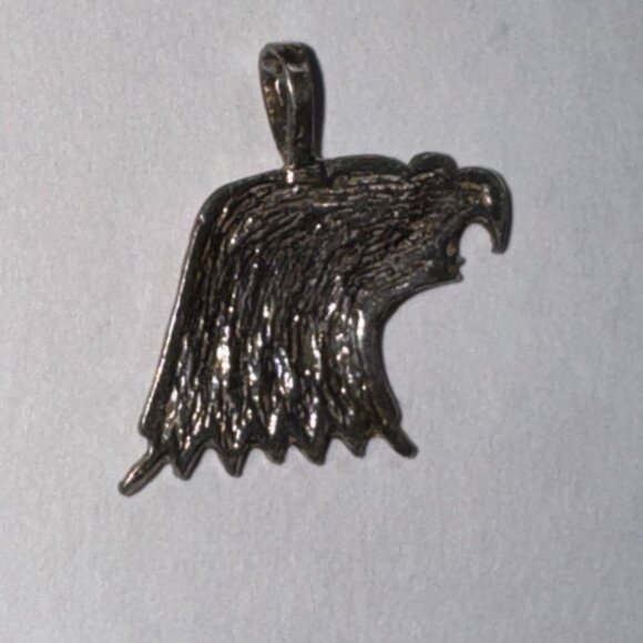 Sterling Silver Eagle Head Pendant - Picture 7 of 14